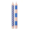 ART BOUGIE Stabkerze Checker 2er-Set