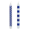 ART BOUGIE Stabkerze Checker 2er Set