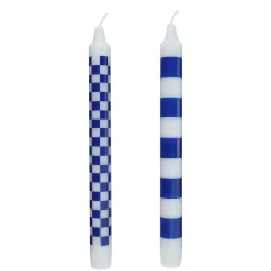 ART BOUGIE Stabkerze Checker 2er Set