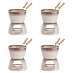 AU CHOCOLAT Mini-Fondue 4er-Set