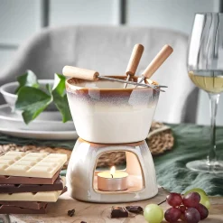 AU CHOCOLAT Mini-Fondue 4er-Set
