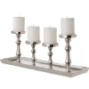 BANQUET Tablett mit 4 Kerzenhaltern