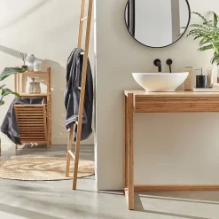 BIG BAMBOO Regal mit Wäschekorb