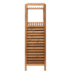 BIG BAMBOO Regal mit Wäschekorb