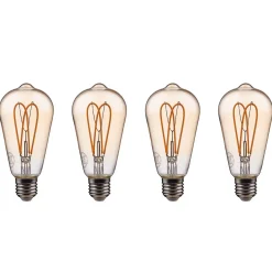 BRIGHT LIGHT LED-Glühlampe 4er-Set