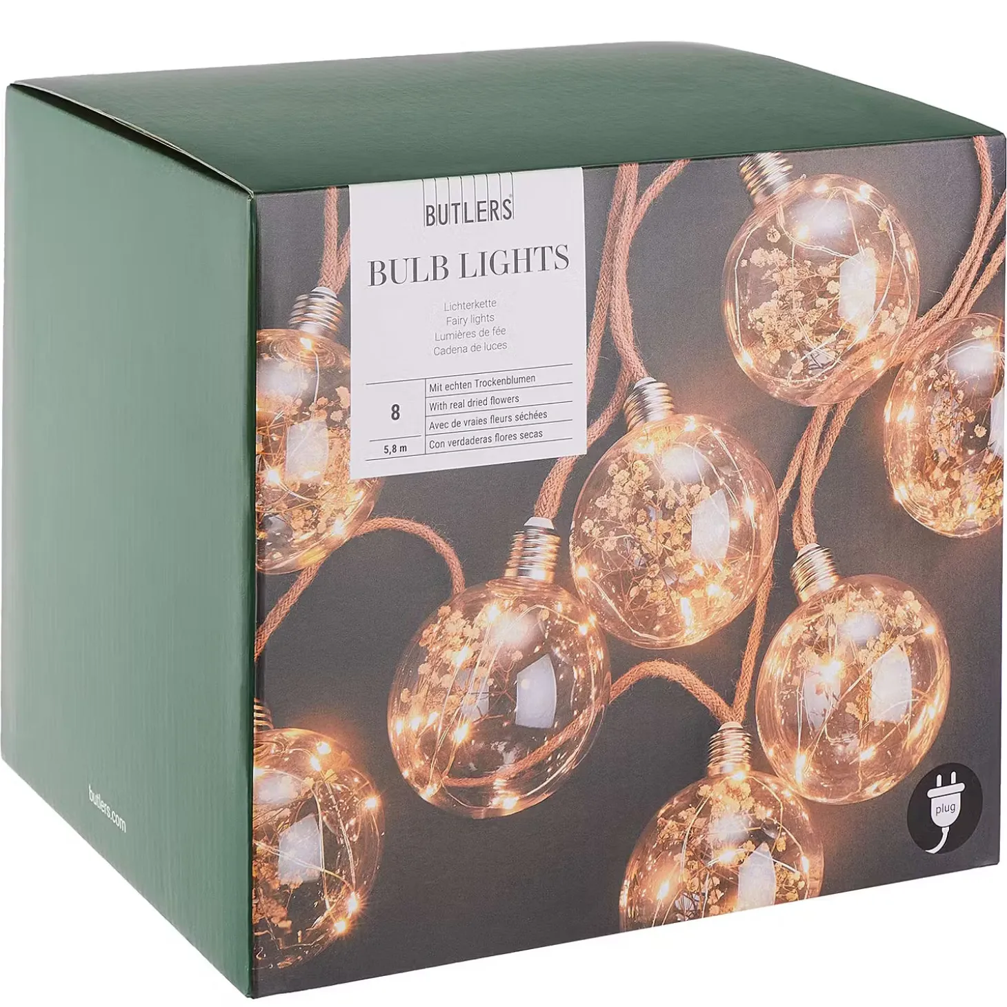 BULB LIGHTS Lichterkette 4er-Set