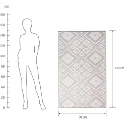 COLOUR CLASH In-/Outdoorteppich Ethno