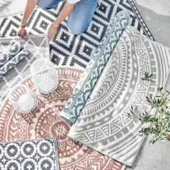 COLOUR CLASH In-/Outdoorteppich Circles