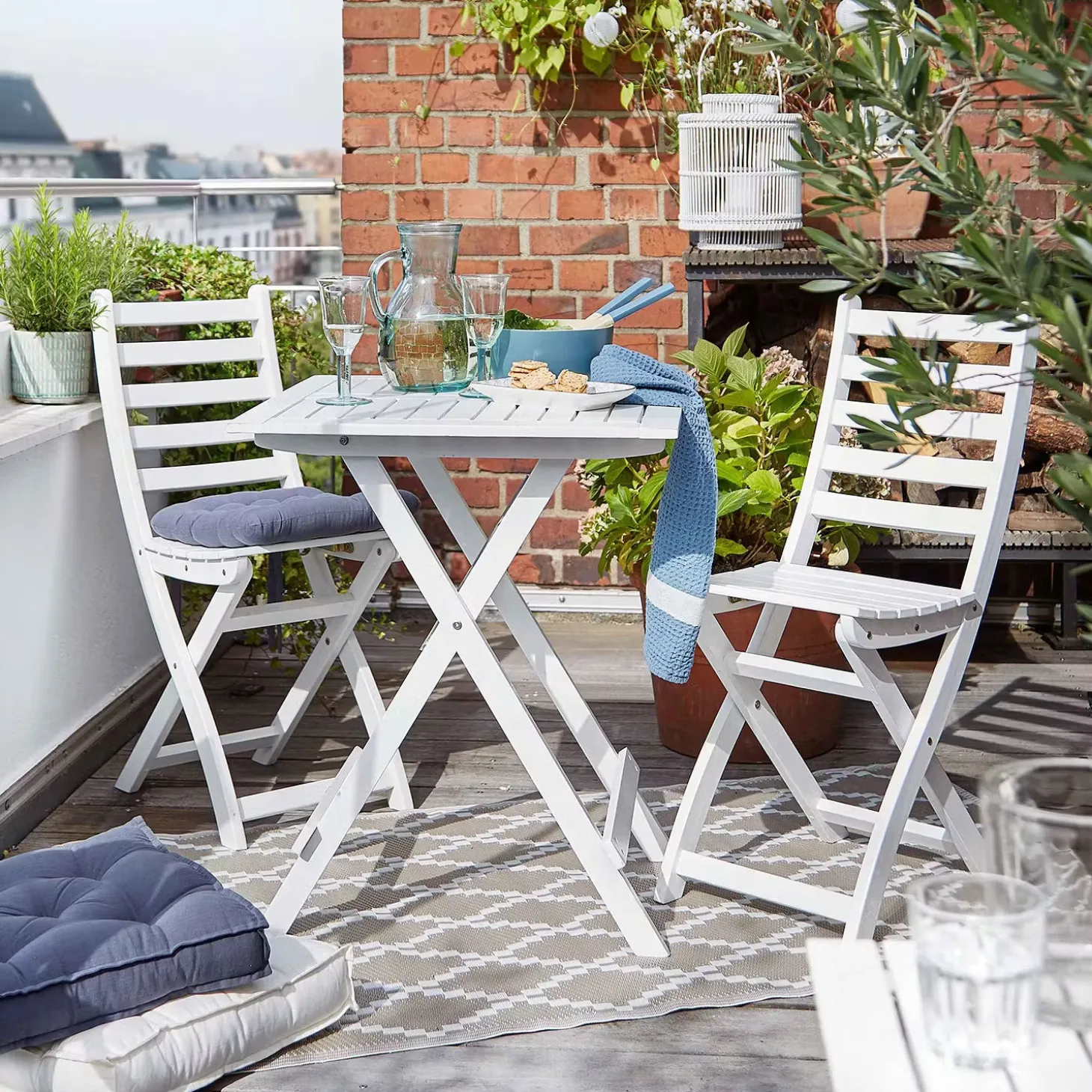 COLOUR CLASH In-/Outdoorteppich Rauten