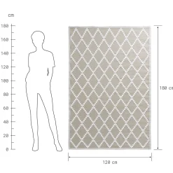 COLOUR CLASH In-/Outdoorteppich Rauten
