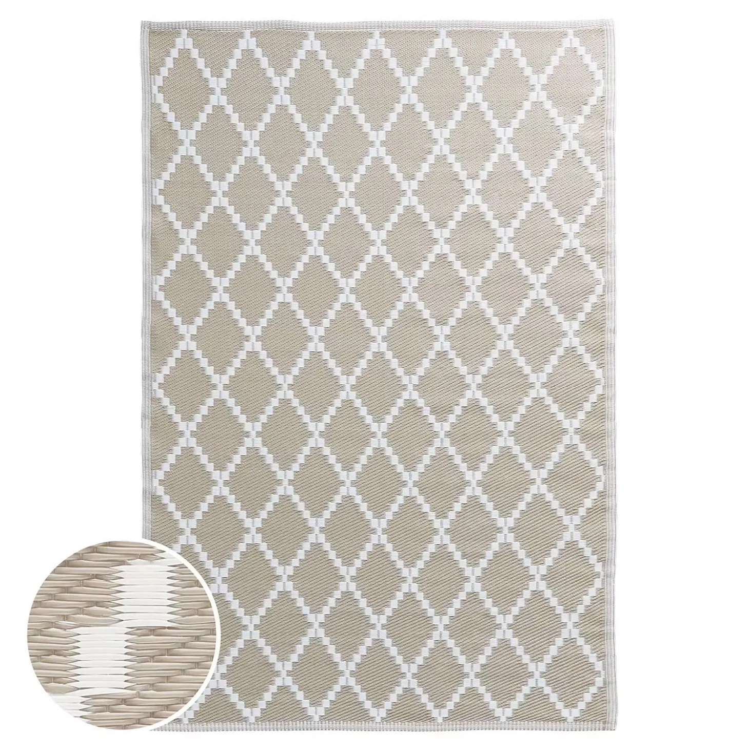 COLOUR CLASH In-/Outdoorteppich Rauten