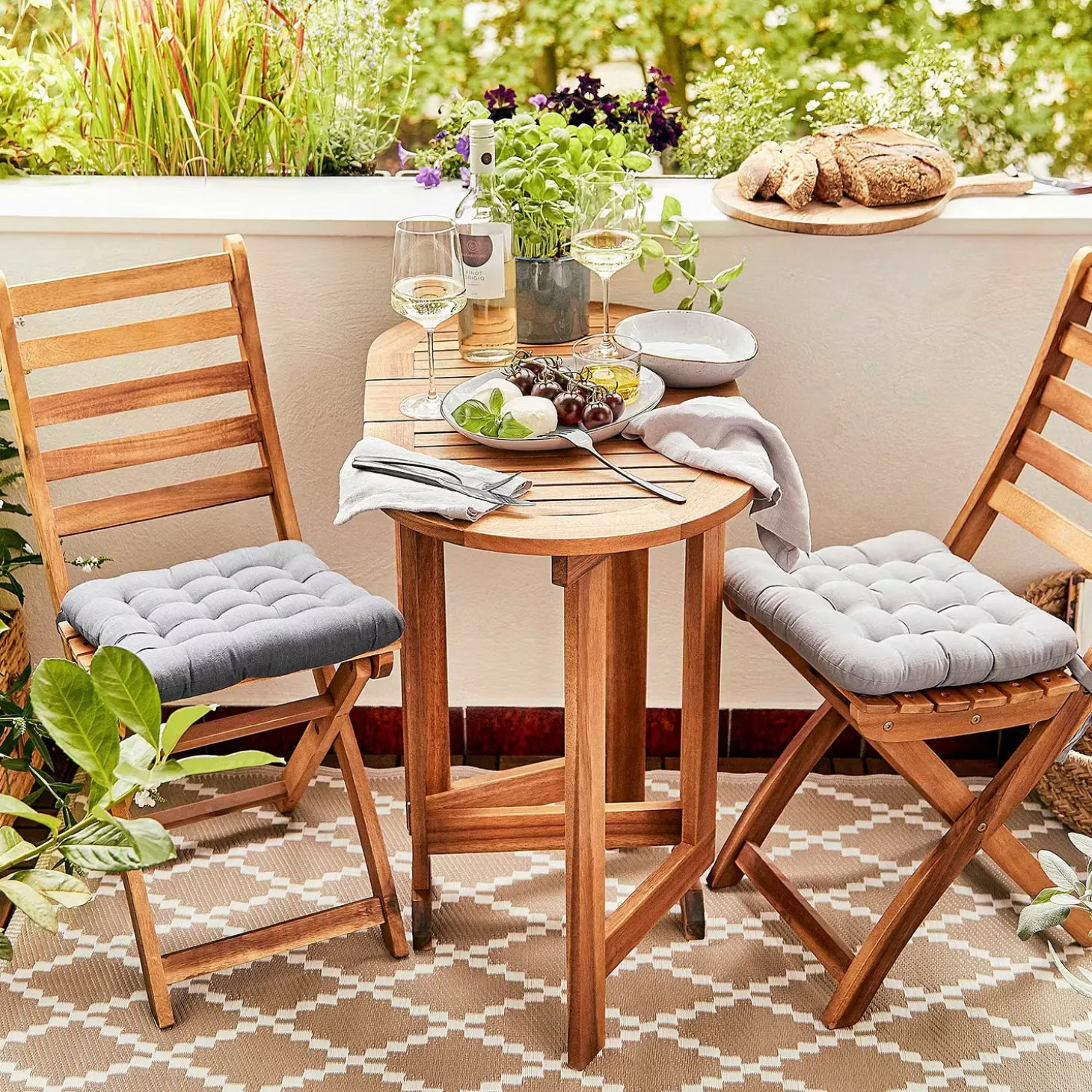 COLOUR CLASH In-/Outdoorteppich Rauten