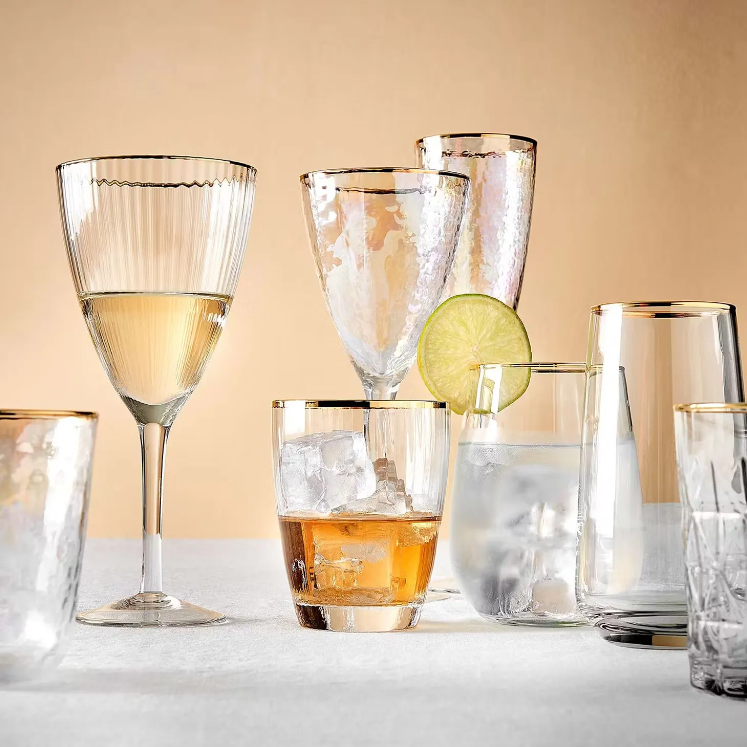 GOLDEN TWENTIES Wasserglas 4er-Set