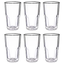 HOT & COLD Trinkglas doppelwandig 6er-Set