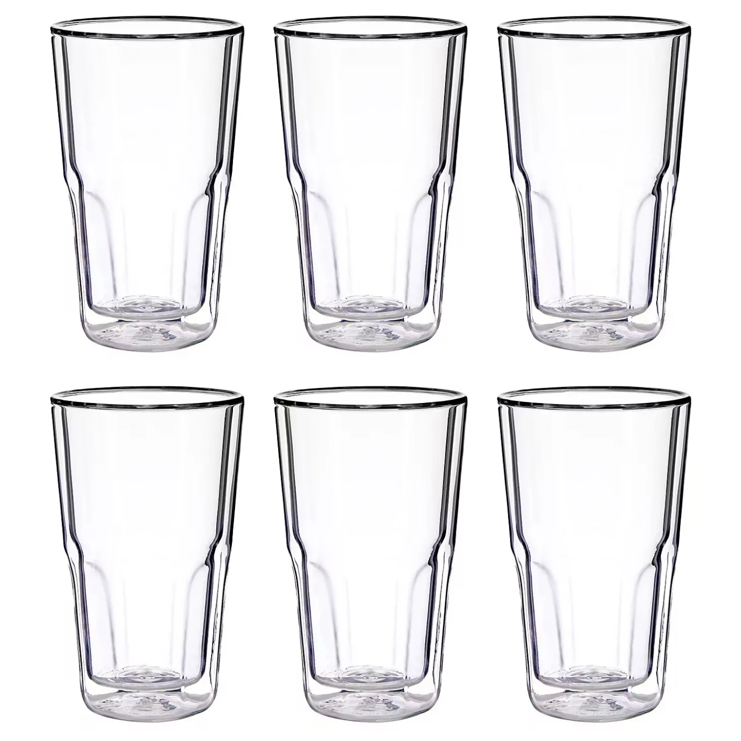 HOT & COLD Trinkglas doppelwandig 6er-Set