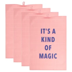 KITCHEN TALES Küchentuch Spruch 4er-Set