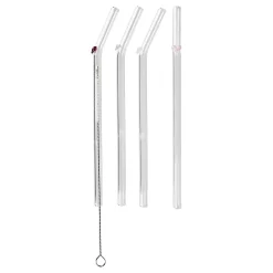 LONG DRINK Trinkhalm-Set Herz