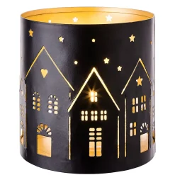 LUMINOUS Windlicht Häuser