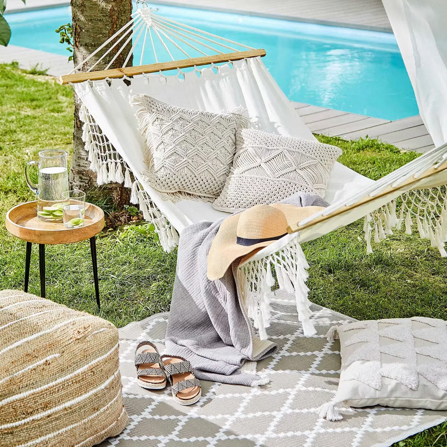 MACRAMÈ Kissen Zickzack