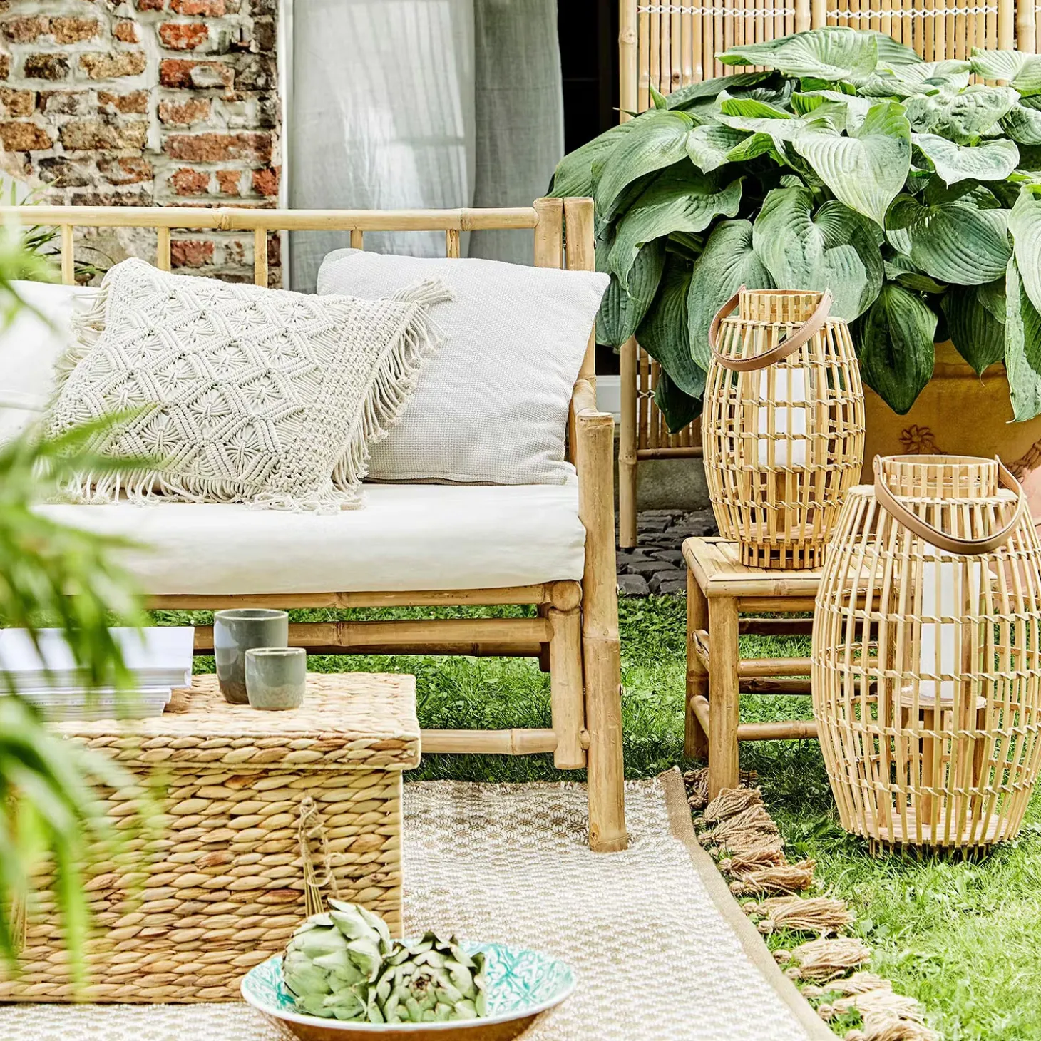 MACRAMÈ Kissen Zickzack