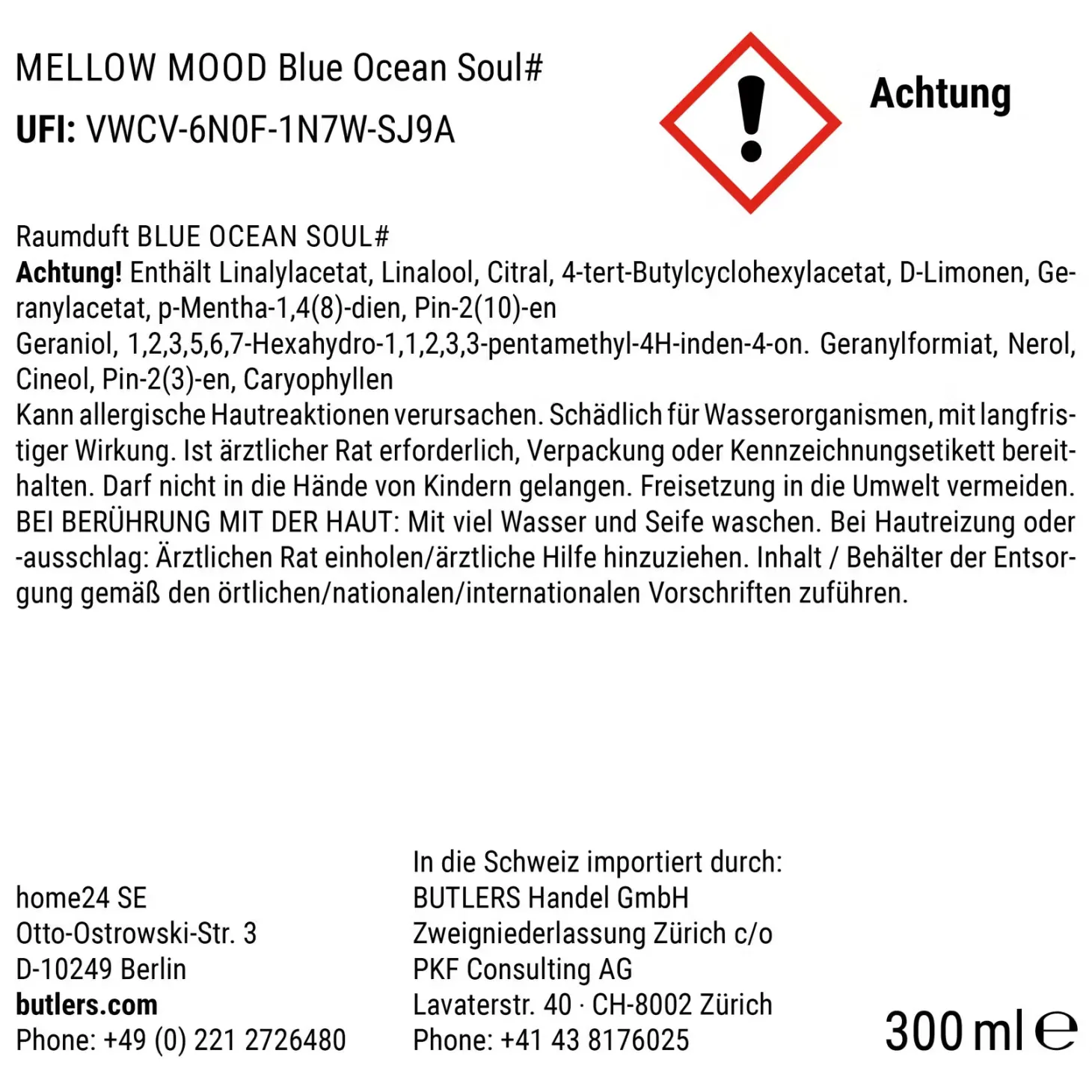 MELLOW MOOD Raumduft Blue Ocean Soul