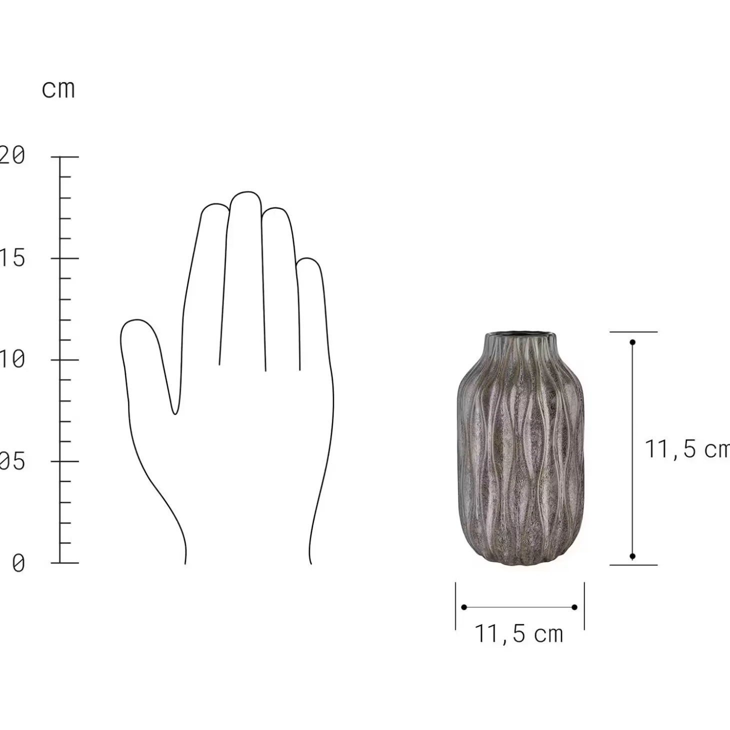 NORDIC SEA Vase 2er-Set