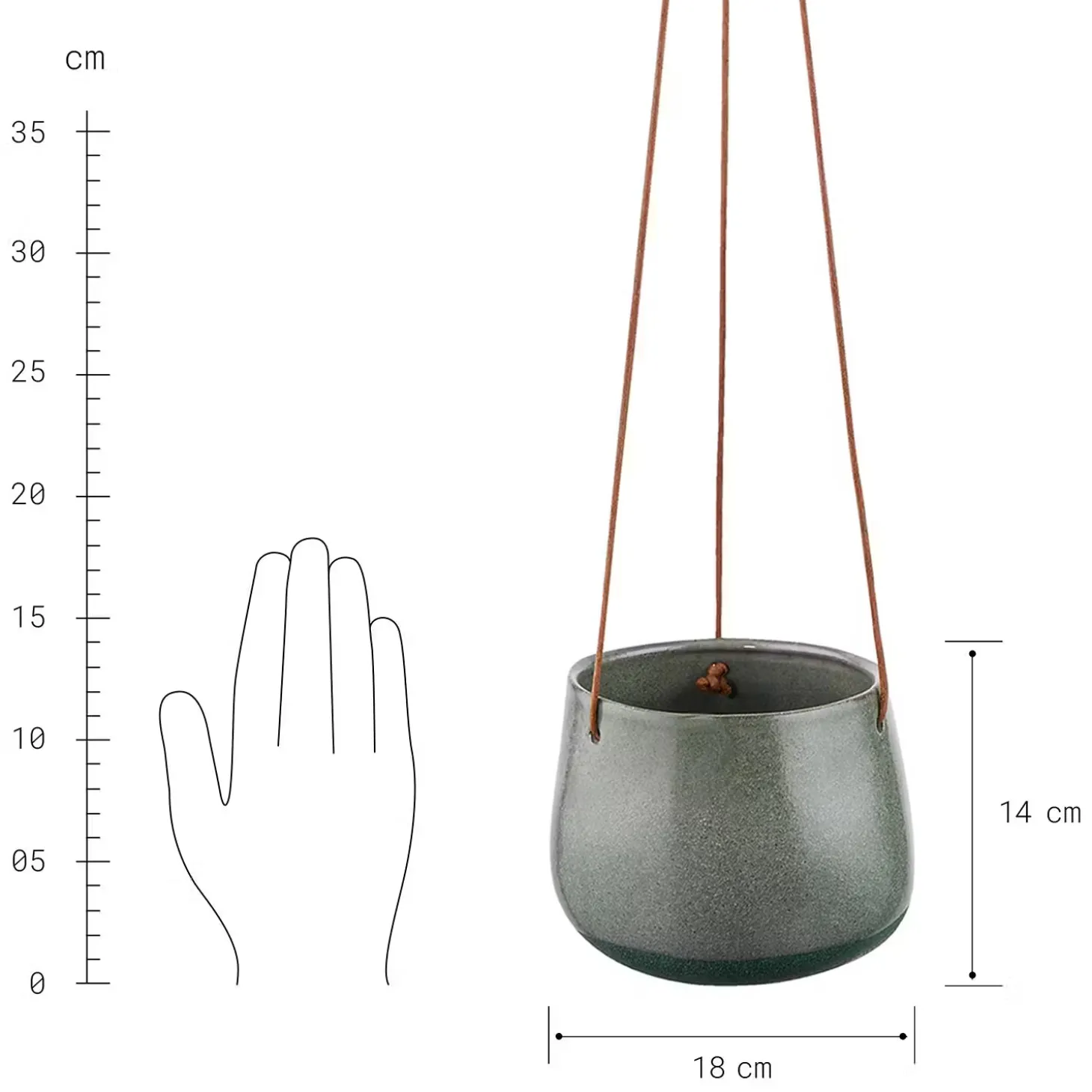 POTTERY Blumentopf zum Hängen