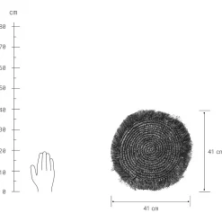 RAFFIA Platzset 4er-Set