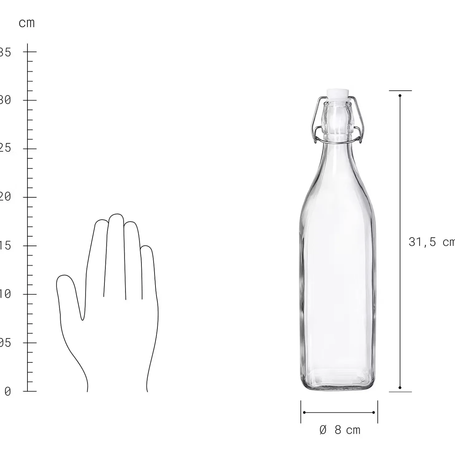 SWING Flasche mit Bügelverschluß 6er-Set