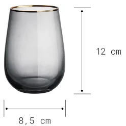 TOUCH OF GOLD Gläser mit Goldrand 6er-Set