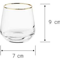 TOUCH OF GOLD Wasserglas 6er-Set