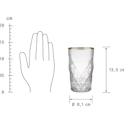 UPSCALE Longdrinkglas 6er-Set