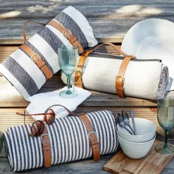 WANDERLUST Picknickdecke Streifen